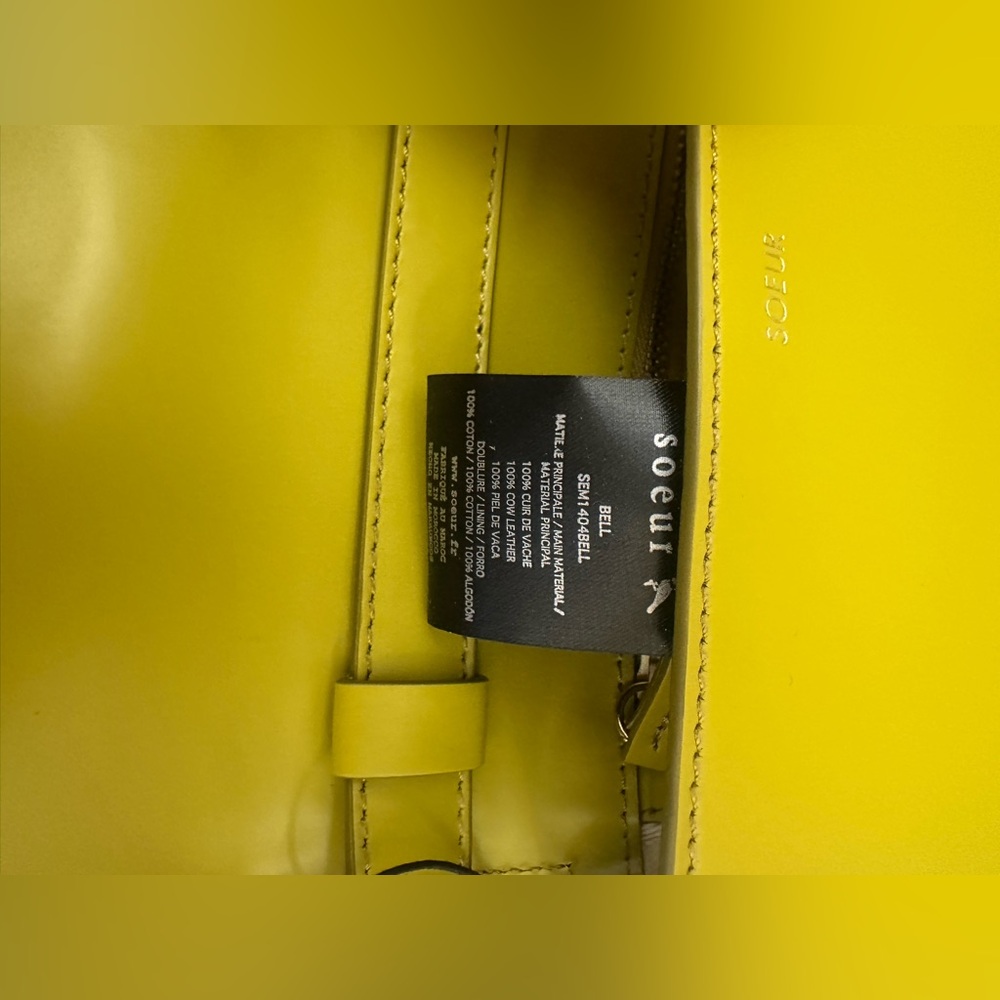 Souer Bell Very Mini Bag in mustard yellow - Picture 10 of 15
